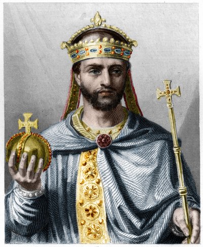 Portrait of Louis I the Pious (778-840), Emperor of the West - in 