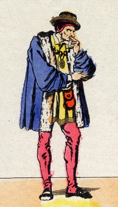 Portrait of Louis XI (1423-1483), King of France. by French School
