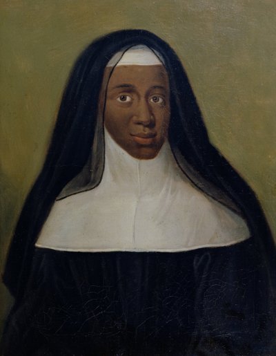 Portrait of Louise-Marie-Therese (1664-1732) The Black Nun of Moret by French School