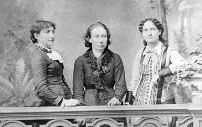 Portrait of Louise Michel between Marie Ferre and Paule Minck, 1871 by French School