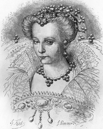 Portrait of Louise de Lorraine (1553-1601), Wife of Henri III. In 