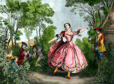 Portrait of Marie Anne de Cupius de Camargo (La Camargo) by French School