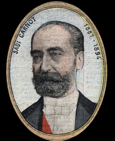 Portrait of Marie Francois Sadi Carnot, President of the French Republic by French School