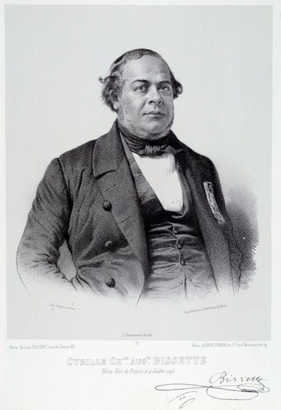 Portrait of Martinican politician Cyrille Charles Auguste Bissette (1795-1858), a great supporter of the abolition of slavery in France by French School