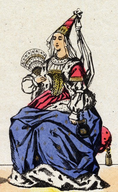 Portrait of Mary of Anjou, Queen of France (1404-1463) by French School