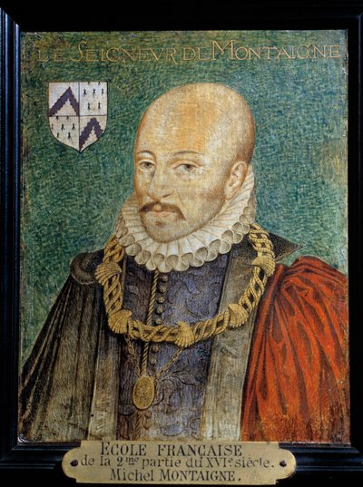 Portrait of Michel Eyquem, Lord of Montaigne by French School