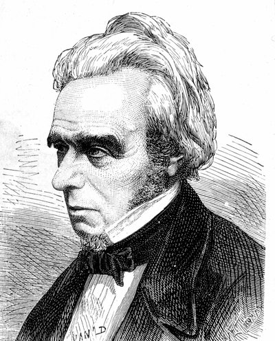 Portrait of Michel Faraday (1791 - 1867), British physicist and chemist - in 