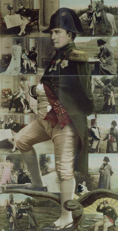 Portrait of Napoleon Bonaparte and scenes from his life by French School