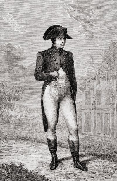 Portrait of Napoleon Bonaparte, from Histoire de la Revolution Francaise by Louis Blanc by French School
