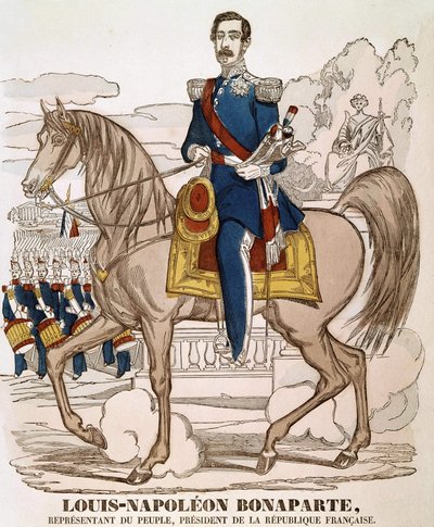 Portrait of Napoleon III - representative of the people, President of the French Republic by French School
