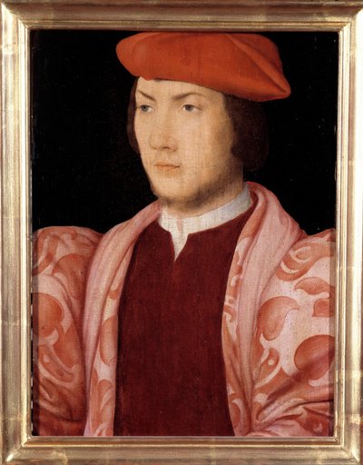 Portrait of Odet de Coligny, cardinal of Chatillon in 1534 by French School