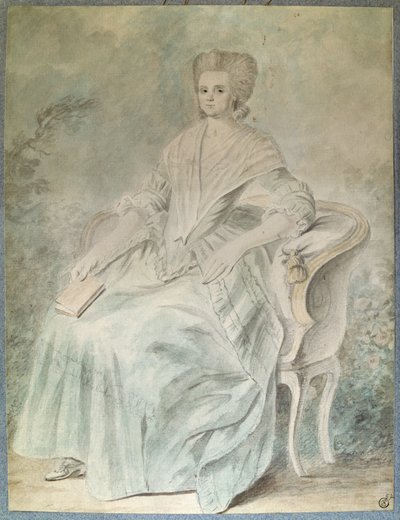 Portrait of Olympe de Gouges, Feminist, Politician and Woman of Letters by French School