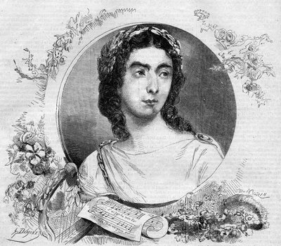 Portrait of Pauline Viardot, French singer, in the opera 