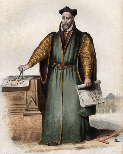 Portrait of Philibert Delorme by French School