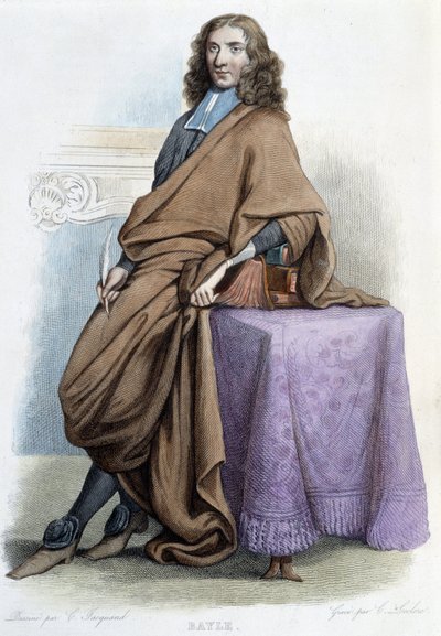 Portrait of Pierre Bayle, French philosopher and writer (1647-1706) - in 