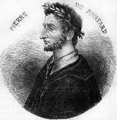 Portrait of Pierre de Ronsard, poet (1524-1585). In 