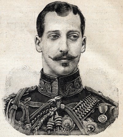 Portrait of Prince Albert Victor (1864-1892), Duke of Clarence and Avondale, and grandson of Queen Victoria of England, from French newspaper Le Petit Parisien by French School