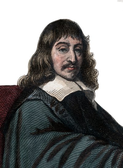 Portrait of Rene Descartes, French philosopher and writer by French School