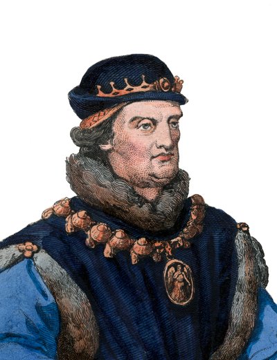Portrait of Rene of Anjou, also known as King Rene I of Naples by French School