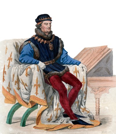 Portrait of Rene of Anjou, also known as King Rene I of Naples by French School