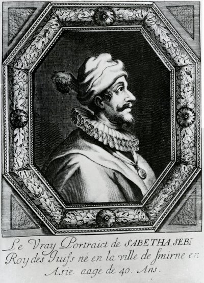 Portrait of Sabbatai Zevi [1626 – 1676], c.1666 by French School