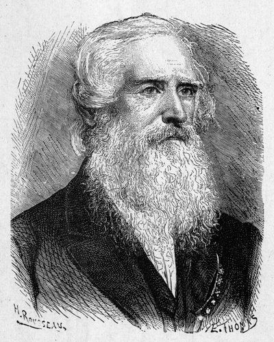 Portrait of Samuel Morse (1791 - 1872), American painter and physicist - in Album of Science; illustrious scientists; Great discoveries 1896 by French School