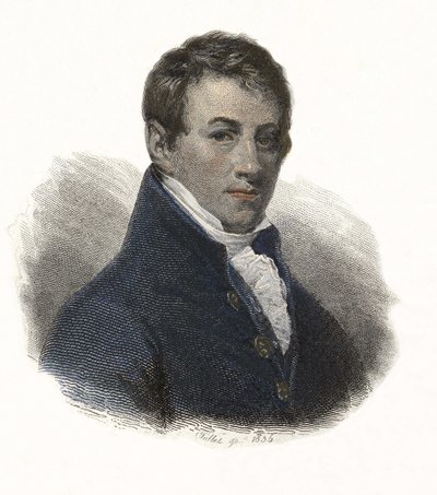 Portrait of Sir Humphry Davy (1778-1829), English chemist and physicist. In 