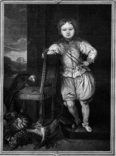 Portrait of Theophylacte, Pope under the name of Benedict IX (from 1032 to 1044 then in 1045 and 1047-1048) inducted at the age of 12 - Engraving in 