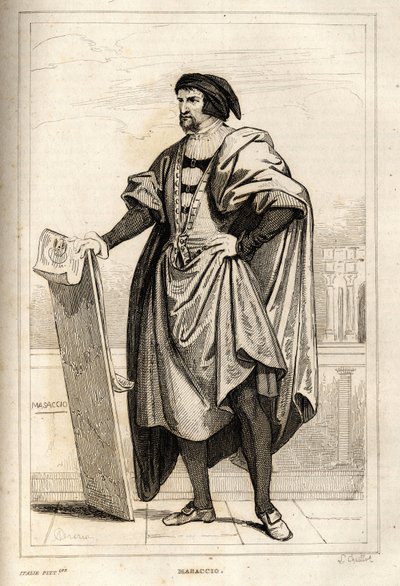 Portrait of Tommaso di Giovanni Cassai, known as Masaccio by French School