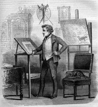 Portrait of Tony Johannot by French School
