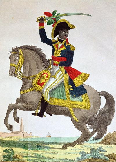Portrait of Toussaint Louverture (1743-1803) on Horseback, Early 19th Century by French School