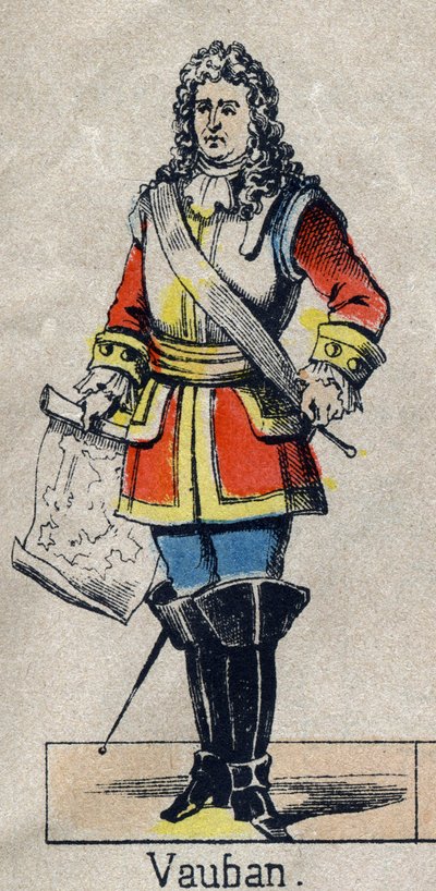 Portrait of Vauban Sebastien the Prestre, Marshal of France (Image of Epinal) by French School