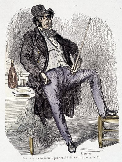 Portrait of Vautrin (Character Inspired by Vidocq) - in Splendors and Miseries of Courtesans by Balzac by French School