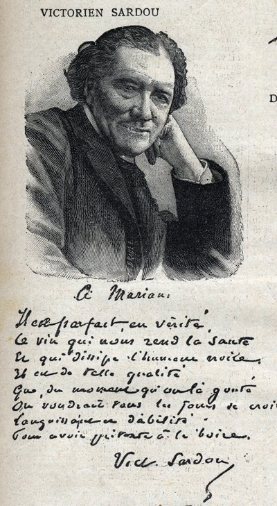 Portrait of Victorian Sardou (1831-1908), Playwright, in 