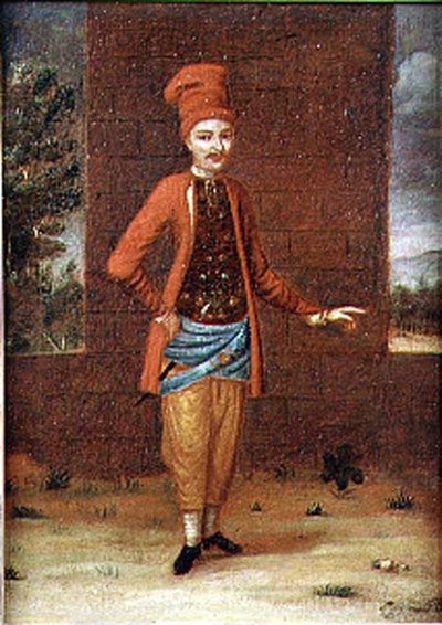 Portrait of a Turkish man by French School