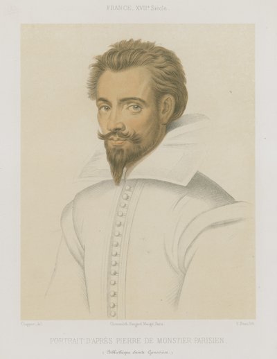 Portrait of a man with a pointed beard by French School