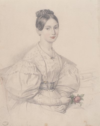 Portrait of a Young Woman by French School