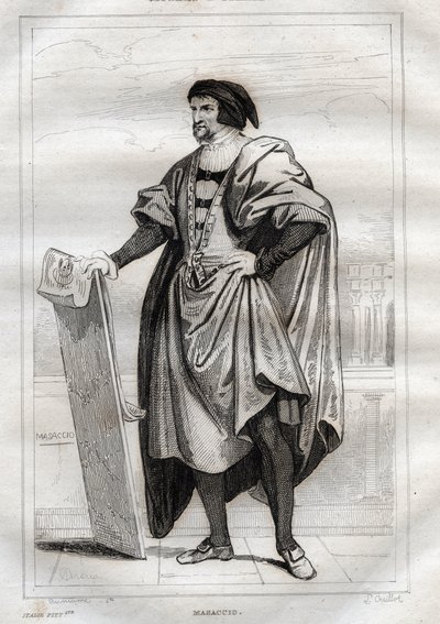 Portrait of Italian painter Masaccio by French School