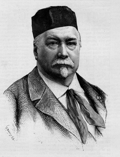 Portrait of journalist and novelist Adolphe Monnot de Balathier de Bragelonne, who died in 1888 by French School
