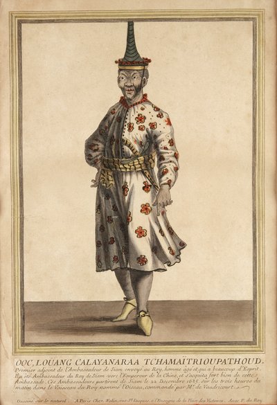 Portrait of one of the Siamese ambassadors to Louis XIV, 1685 by French School