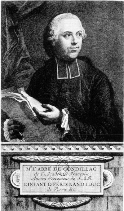 Portrait of the Abbe Etienne Bonnot de Condillac (1715 - 1780) French philosopher by French School