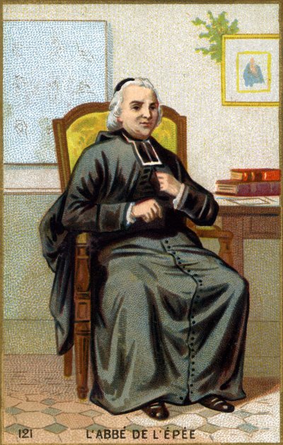 Portrait of the Abbot of the Sword (1712-1789). Chromolithography of the end of the 19th century by French School