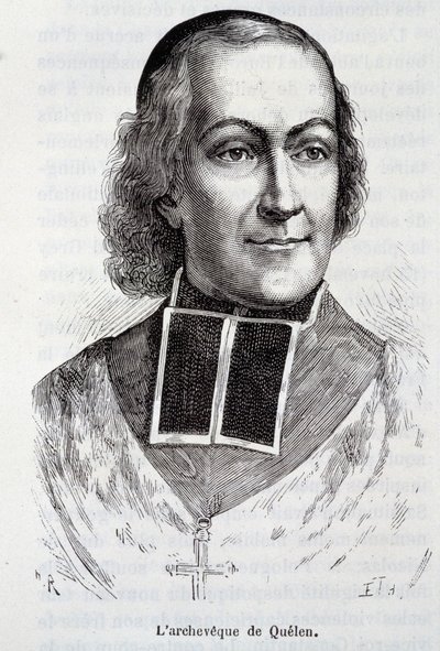 Portrait of the Archbishop Hyacinthe Louis de Quelen (1778 - 1839), prelate - in “L