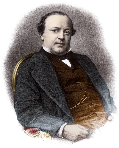 Portrait of the French lawyer Charles Alexandre Lachaud (1818-1882) - Engraving of the 19th century Private collection by French School