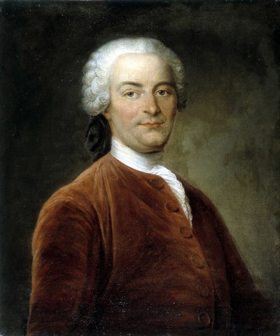 Portrait of the French novelist and moralist Charles Pinot Duclos (1704-1772), mayor of Dinan. 18th century painting preserved at the Museum of Dinan by French School