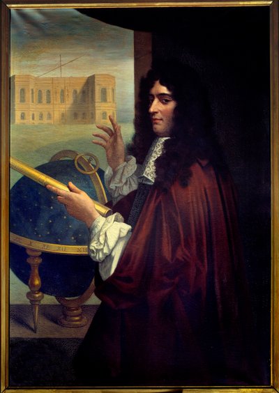 Portrait of the Italian astronomer Jean Dominique Cassini in front of the Paris Observatory by French School