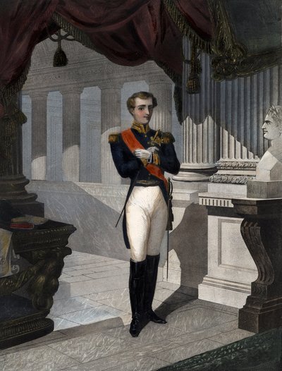 Portrait of the King of Rome Napoleon II, Duke of Reichstadt (1811-1832) son of Emperor Napoleon I (Engraving by Pernel) by French School