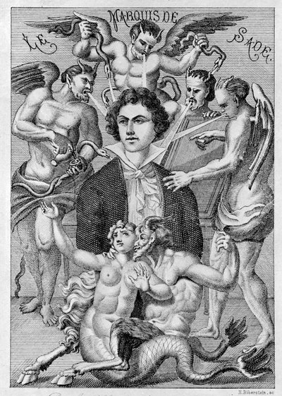 Portrait of the Marquis de Sade, Frontispiece of 