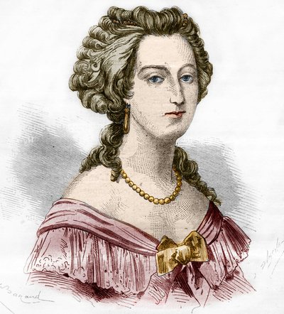 Portrait of the Marquise of Boufflers Marie Francoise Catherine de Beauvau Craon (1711-1787) by French School