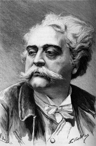 Portrait of the painter and sculptor Albert Ernest Carrier Belleuse (1824-1887), in "Le Monde Illustré" 1887 by French School
